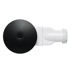 Bonde de douche extra-plate Wirquin Dôme noir