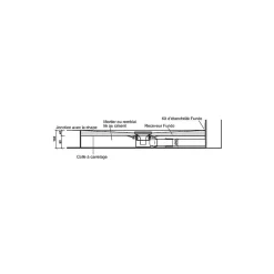 Bonde de douche sortie horizontale WEDI avec grille carrée