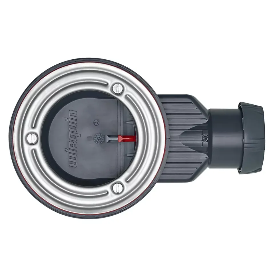 Bonde de douche Wirquin SLIM + ø40 mm sans grille pour plateau