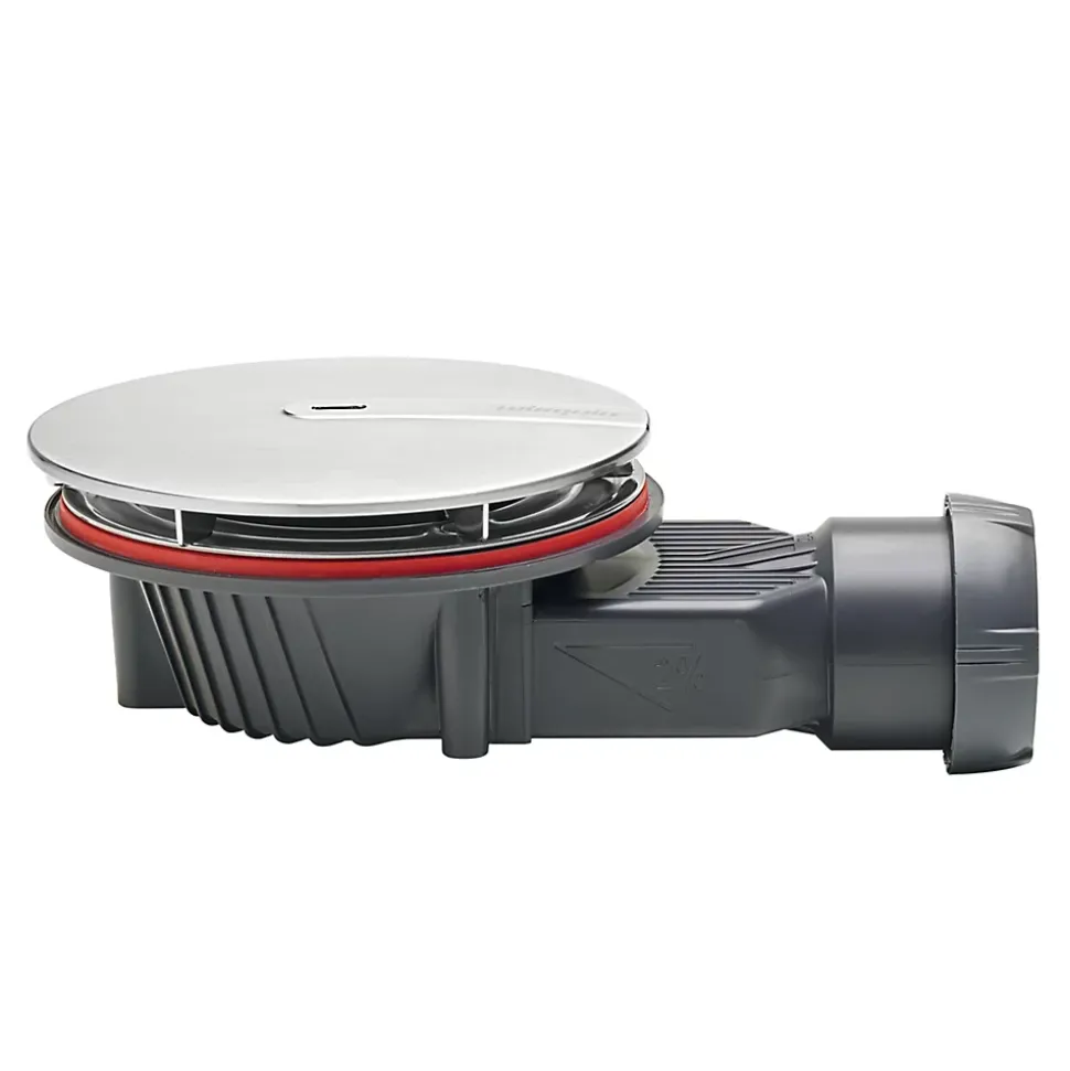 Bonde de douche Wirquin SLIM + ø40 mm dôme métal