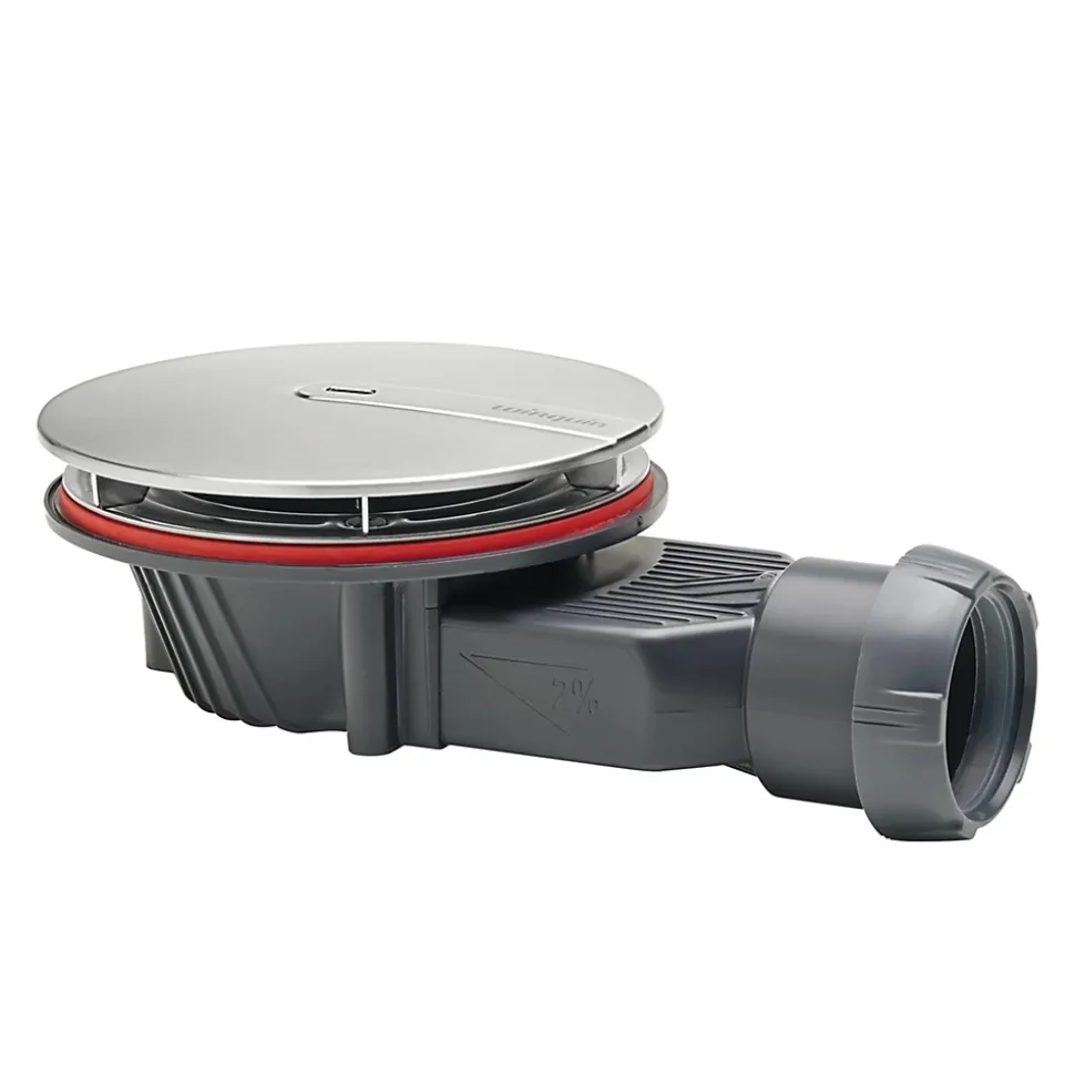 Bonde de douche Wirquin SLIM + ø40 mm dôme métal
