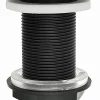 Bonde de lavabo à écoulement libre Ø 60 mm laiton Rousseau noir