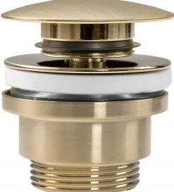 Bonde De Lavabo Universel Rea Clic-Clac Brush Gold