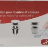 Bonde laiton design clic clac - Chromé brillant