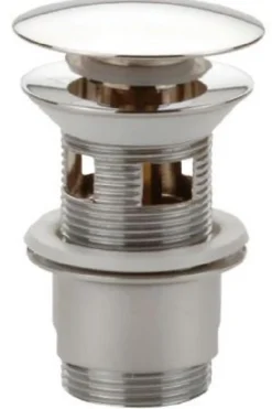 Bonde laiton design clic clac - Chromé brillant
