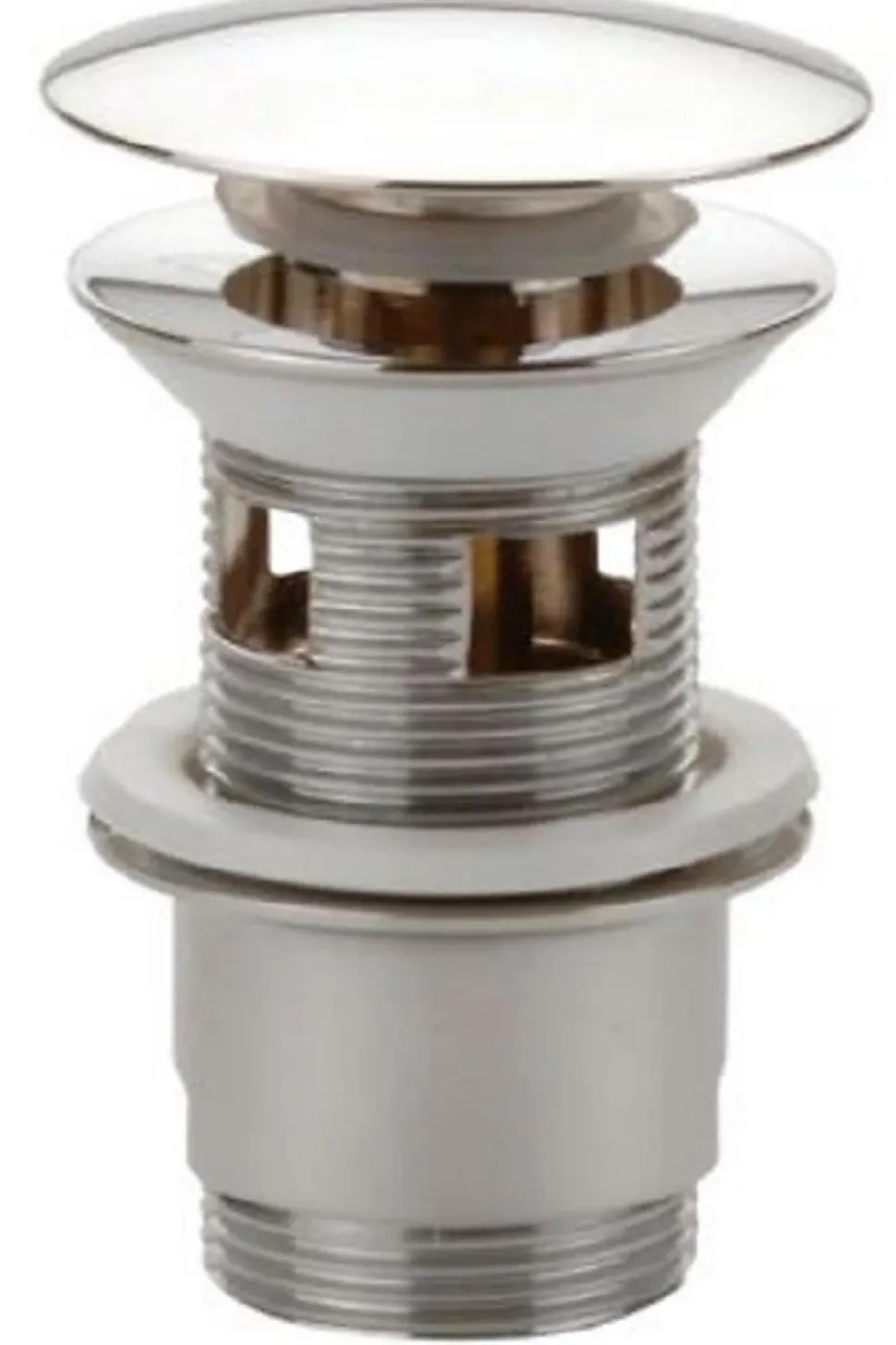 Bonde laiton design clic clac - Chromé brillant