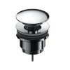 Bonde lavabo clic-clac universelle Sanycces en laiton finition 6 coloris Chrome