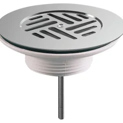 Bonde plastique à grille plate pour évier grès - Valentin