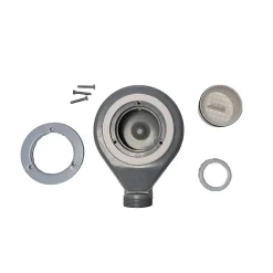 Bonde siphon diam. 90 mm extraplate universelle à évacuation horizontale pour receveur de douche, sortie en 40 mm