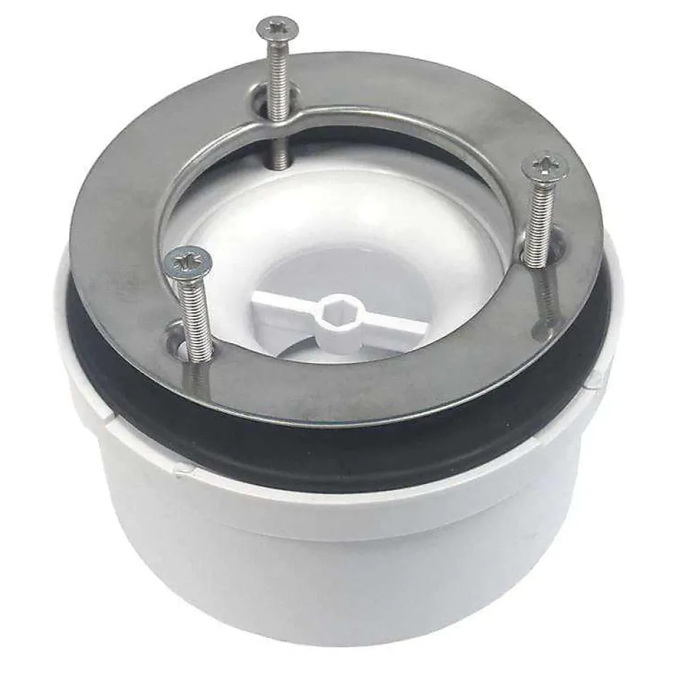 Bonde siphon universelle diam. 90 mm à évacuation verticale pour receveur de douche, sortie en 40 mm ou 50 mm McAlpine