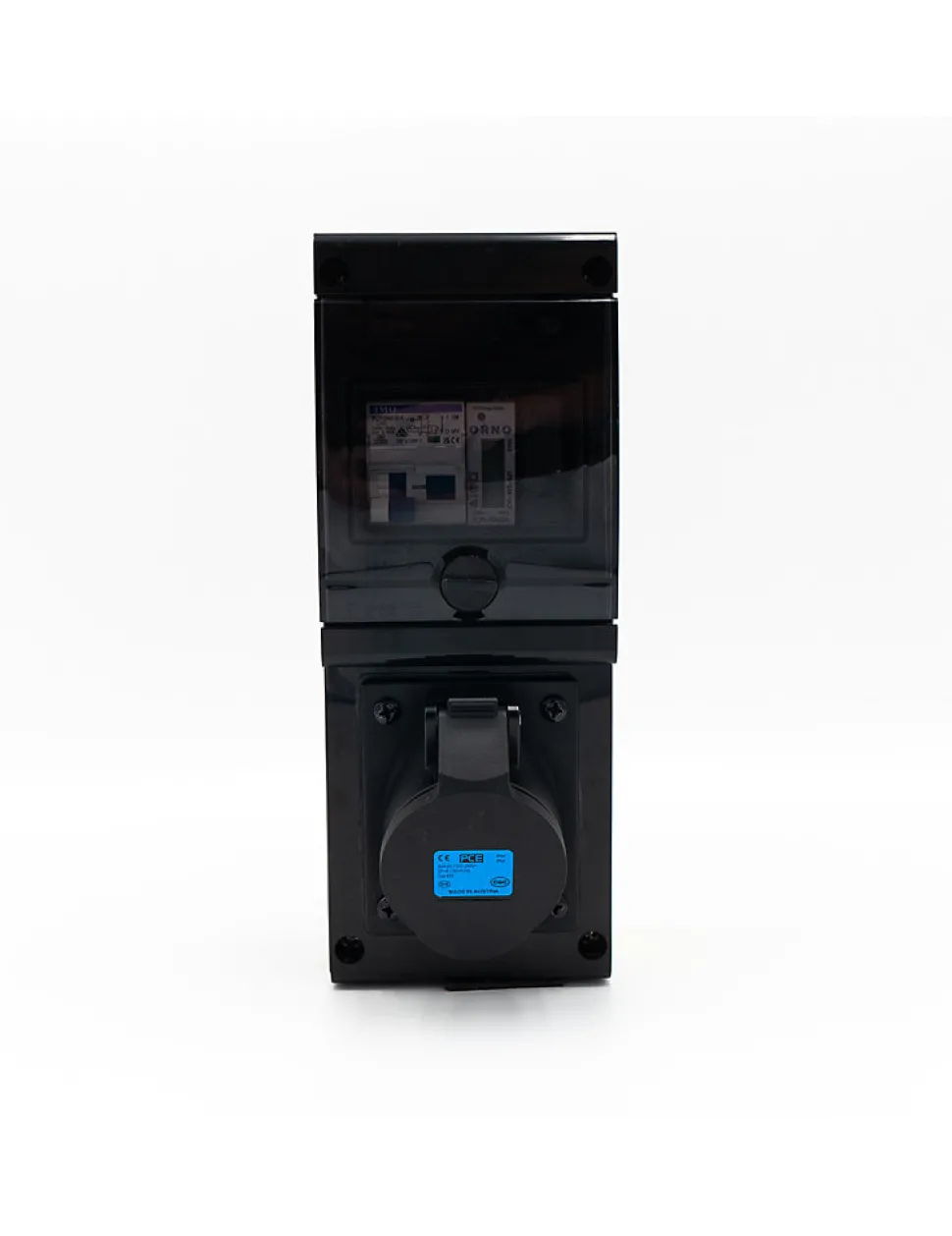 Borne De Recharge Avec Prise Europe 32a Complète Avec Protections Et Compteur