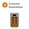 Borne rapide automatique à cliquet S222 - 2 entrées - Wago