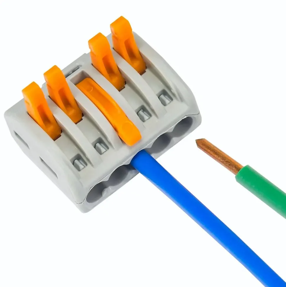 Borne rapide automatique à cliquet S222 - 5 entrées - Wago