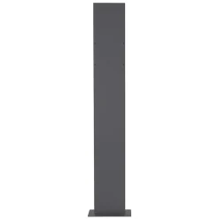 Boîte aux lettres avec support mailbox anthracite moderne avec 2 clés incluses