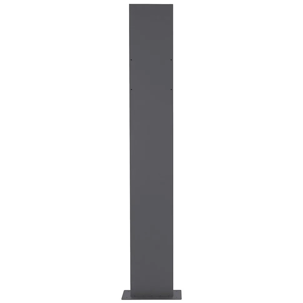 Boîte aux lettres avec support mailbox anthracite moderne avec 2 clés incluses