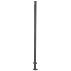 Boîte aux lettres avec support boîte postale anthracite/argent sur pieds +2 clés