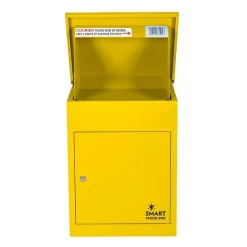 Boîte aux lettres 1 porte Boîte à colis SMART PARCEL BOX Jaune en acier