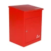 Boîte aux lettres 1 porte Boîte à colis SMART PARCEL BOX Rouge en acier