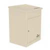 Boîte aux lettres 1 porte Boîte à colis SMART PARCEL BOX Beige en acier
