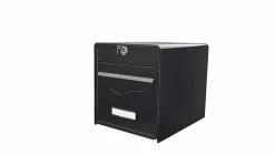 Boîte aux lettres 2 portes Baléo Noire Burg-Wachter