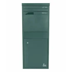 Boîte aux lettres 2 portes Boîte à colis SMART PARCEL BOX Large Vert en acier
