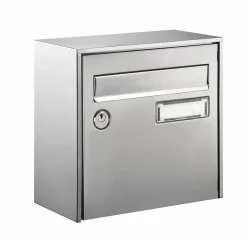 Boîte aux lettres simple face compacte Decayeux Loft inox