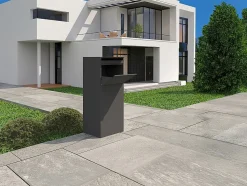Boîte à colis anthracite - L45 x l35 x H105 cm - COLIBRI