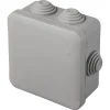 Boîte de dérivation carrée extérieure avec 7 passe-câbles et système de verrouillage 80 x 80 x 45 mm Schneider Electric Mureva Box gris