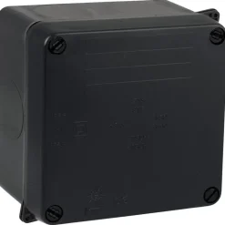 Boîte de dérivation carrée noire IP55 - Solera