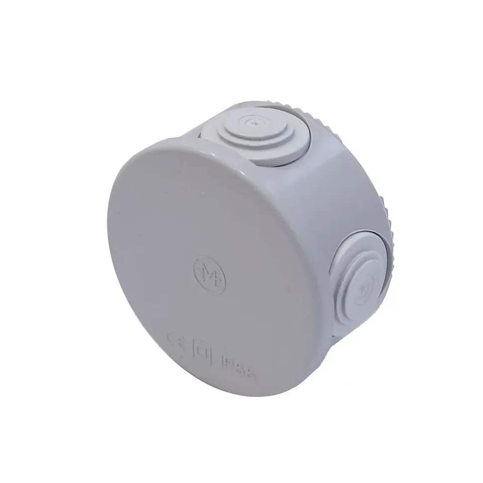 Boîte de dérivation extérieure avec 4 passe-câbles et système de verrouillage intégré Diall 60 X 40 mm