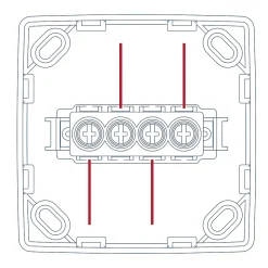 Boîte de dérivation monobloc en saillie Jacobsen Sigurd blanc complet