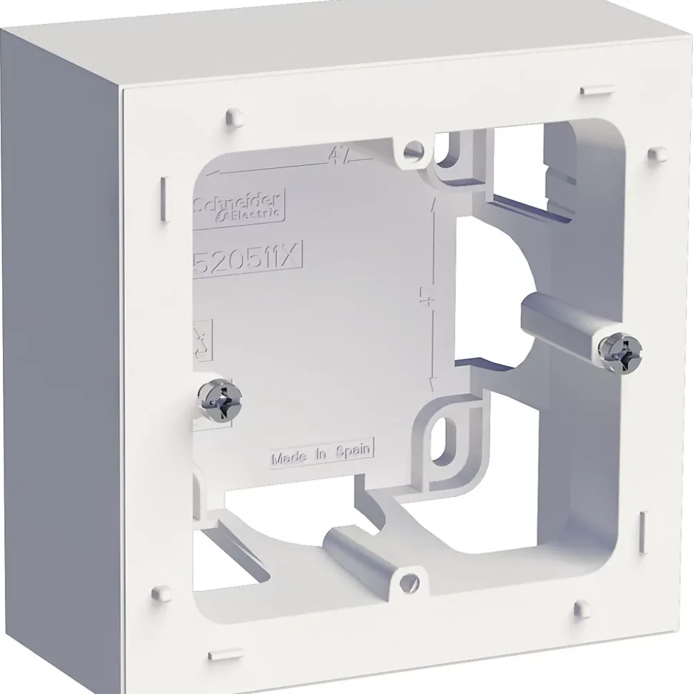 Boîte d'encastrement 1 poste saillie Schneider Electric Odace blanc