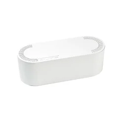 Boîte de rangement de câbles blanc D-Line L. 325 x l. 125 mm, bloc 4 prises
