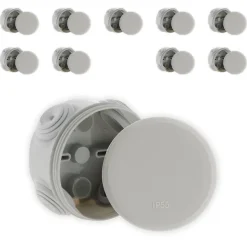 10 Boîte dérivation IP55 diamètre 70x35mm Zenitech