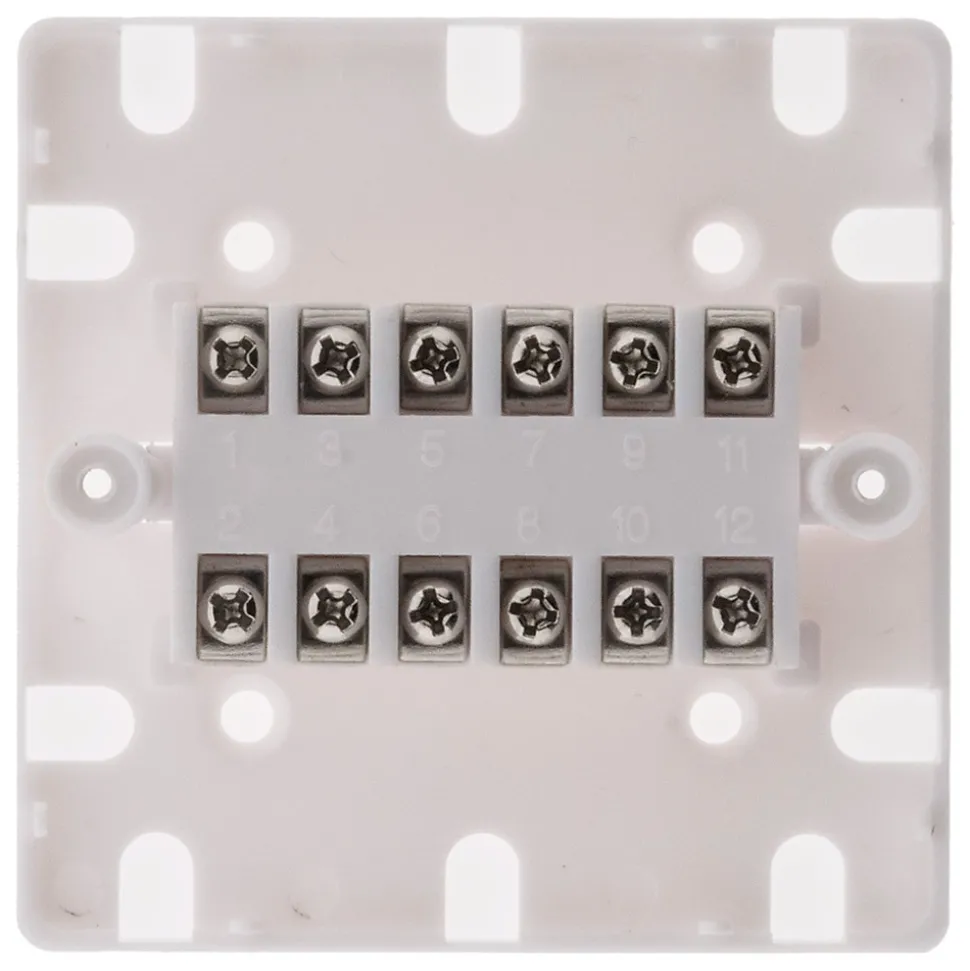 Boîtier de répartition 12 plots - Blanc - Zenitech