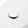 Bouchon de vidange LuxeBath H109mm blanc universel pop-up pour lavabo avec trop-plein joints inclus