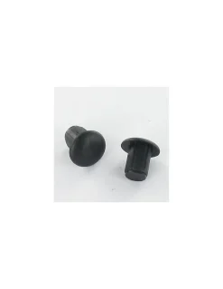 Bouchon Diamètre du corps 7 Diamètre de tête: 15 Longueur sous tête 6.5 nylon noir - 100 pièces