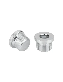 Bouchon Hexagonal creux à collerette Clé de 6 HC6 Inox A2 M12X15 Pas de 150 - 50 pièces