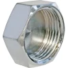 Bouchon laiton chromé Femelle 20/27 (3/4"), lot de 2