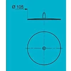 Bouchon Wirquin Frisby bleu turquoise