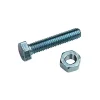 4 boulons tête hexagonale acier zingué Diall Ø10 x 40 mm
