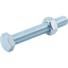 10 boulons tête héxagonale acier zingué 8 x 40 mm