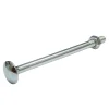 10 boulons tête ronde collet carré 6 x 60 mm