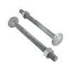 Boulon (vendu avec Ecrou) TRCC JAPY tête ronde collet carré M16X210 Filetée sur 100 Classe 6.8 Forte tenue - 10 pièces