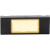 Bouton de sonnette filaire lumineux Blyss noir horizontal