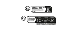 Bouton de sonnette filaire lumineux Blyss noir horizontal