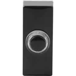 Bouton de sonnette filaire lumineux Blyss noir