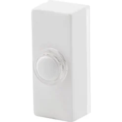Bouton de sonnette filaire lumineux Blyss blanc