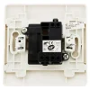 Bouton poussoir bornes auto - blanc - Venus - Zenitech