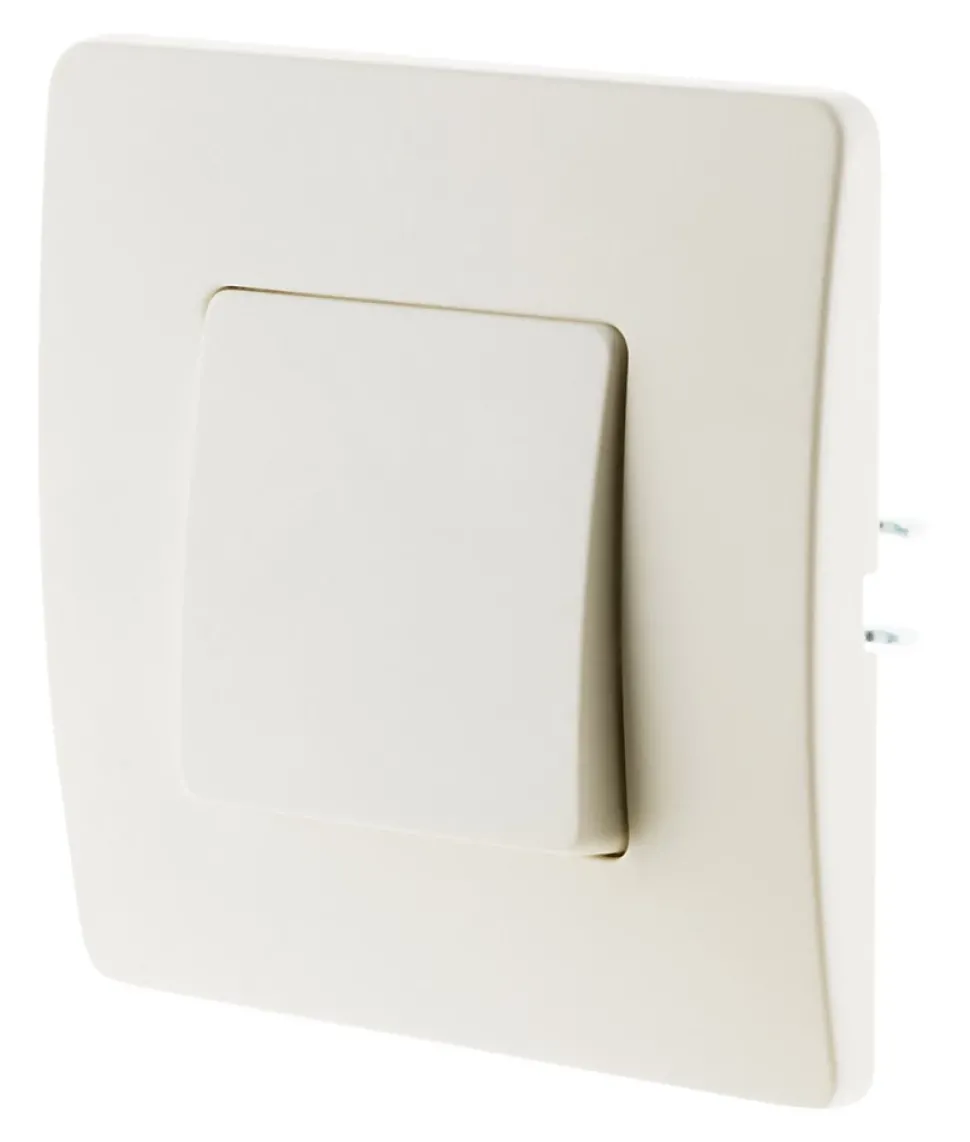 Bouton poussoir bornes auto - blanc - Venus - Zenitech